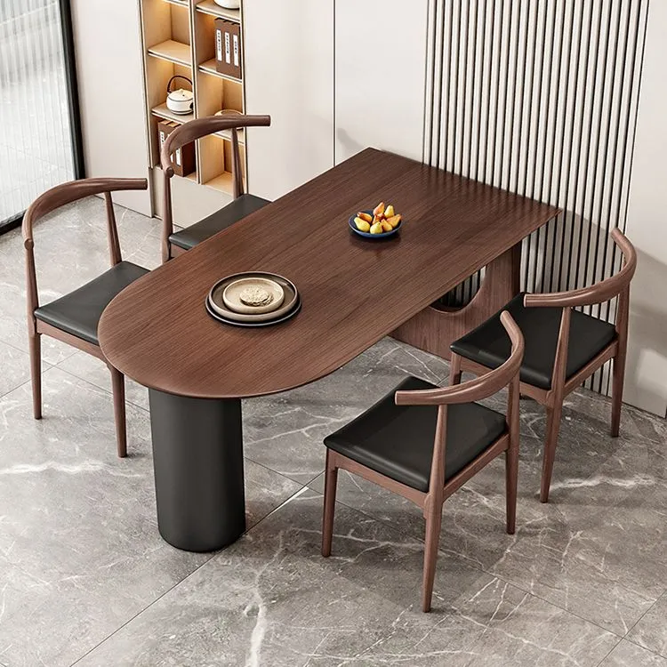 Tavolo da pranzo legno massello di pino Tavolo da pranzo forma libera per sala da pranzo Clearhalo