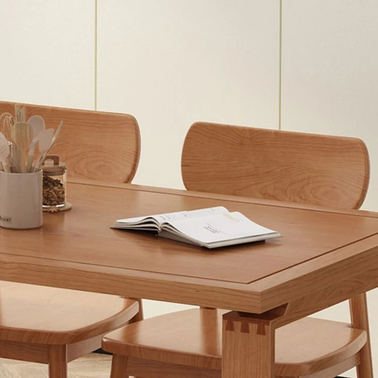 Tavolo da pranzo legno massello Tavolo da cucina rettangolare per sala da pranzo Clearhalo