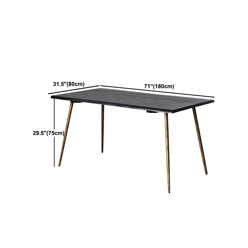 Tavolo da pranzo legno massello Tavolo da pranzo tradizionale di lusso con cornice dorata Clearhalo