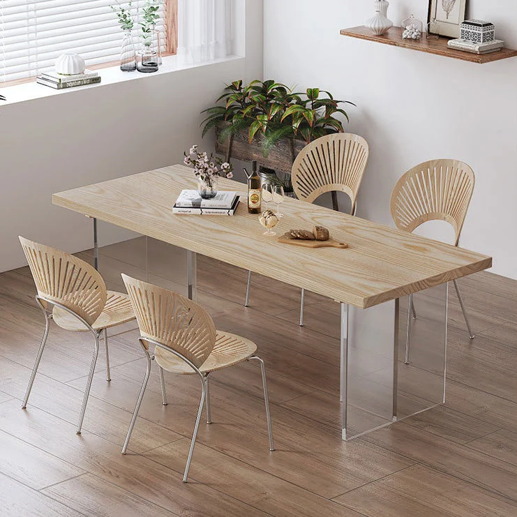 Tavolo da pranzo legno massello Tavolo da pranzo tradizionale di lusso con base doppio piedistallo Clearhalo