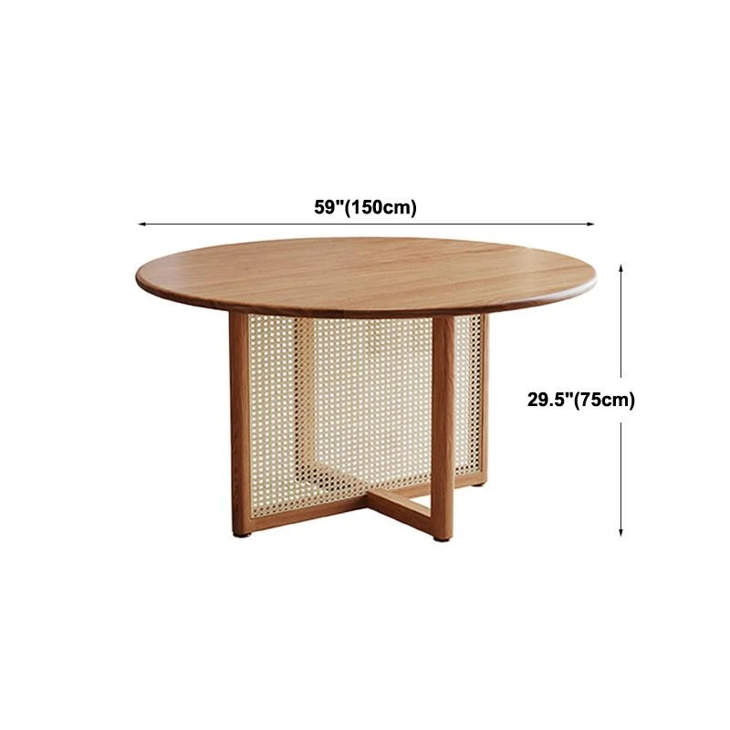 Tavolo da pranzo legno massello Tavolo da pranzo stile contemporaneo naturale per la cucina domestica Clearhalo