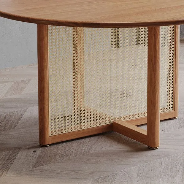Tavolo da pranzo legno massello Tavolo da pranzo stile contemporaneo naturale per la cucina domestica Clearhalo