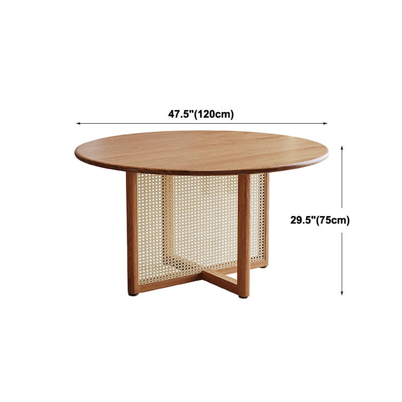 Tavolo da pranzo legno massello Tavolo da pranzo stile contemporaneo naturale per la cucina domestica Clearhalo