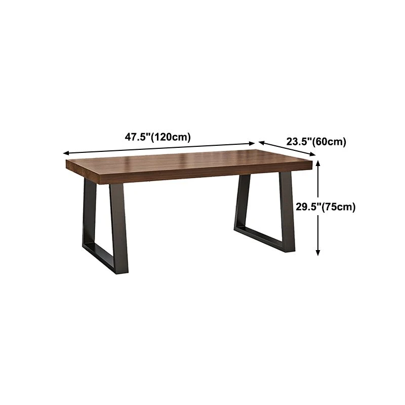 Tavolo da pranzo legno massello Tavolo da pranzo moderno con base slitta Clearhalo