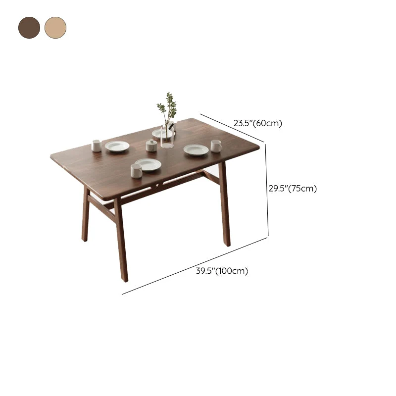 Tavolo da pranzo legno nordico Tavolo da pranzo rettangolare con gambe metallo Clearhalo