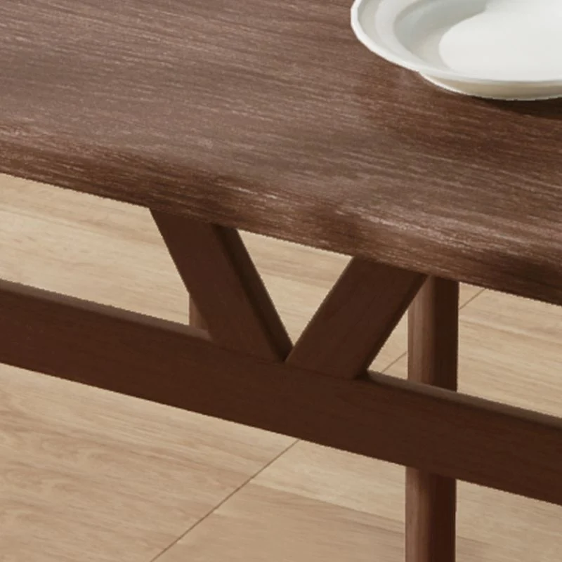 Tavolo da pranzo legno nordico Tavolo da pranzo rettangolare con gambe metallo Clearhalo