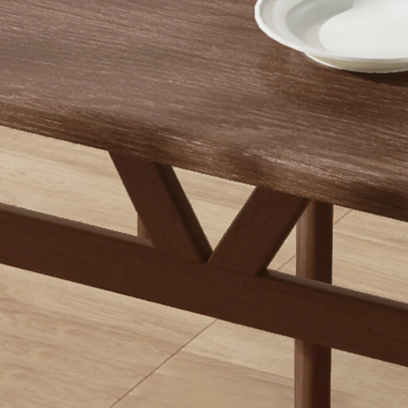 Tavolo da pranzo legno nordico Tavolo da pranzo rettangolare con gambe metallo Clearhalo