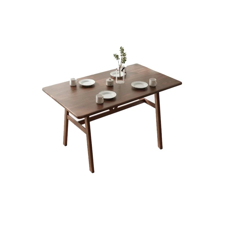 Tavolo da pranzo legno nordico Tavolo da pranzo rettangolare con gambe metallo Clearhalo