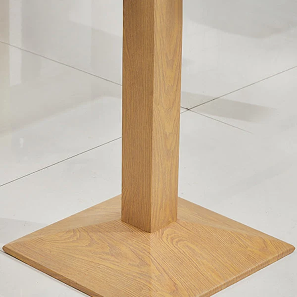 Tavolo da pranzo legno per 2 persone con piedistallo metallo Clearhalo