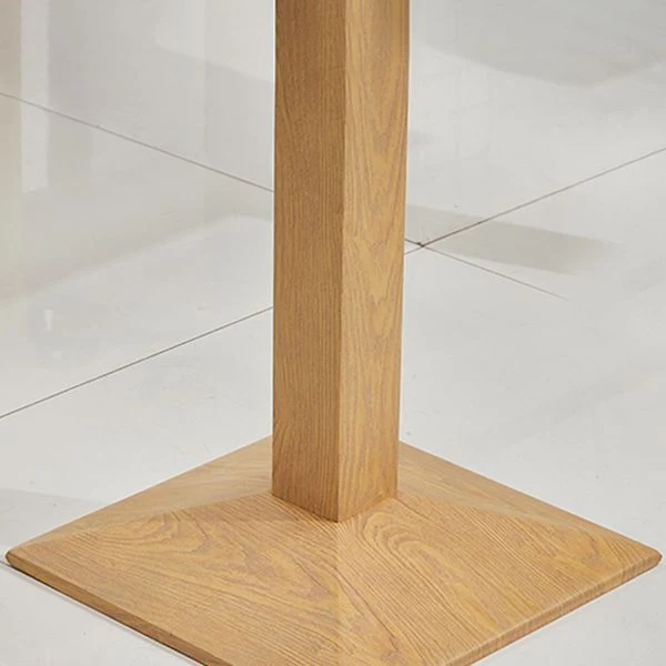 Tavolo da pranzo legno per 2 persone con piedistallo metallo Clearhalo