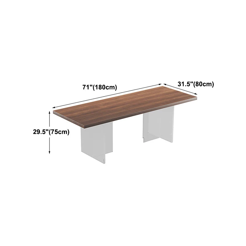 Tavolo da pranzo legno di pino Tavolo da pranzo moderno con base doppio piedistallo Clearhalo