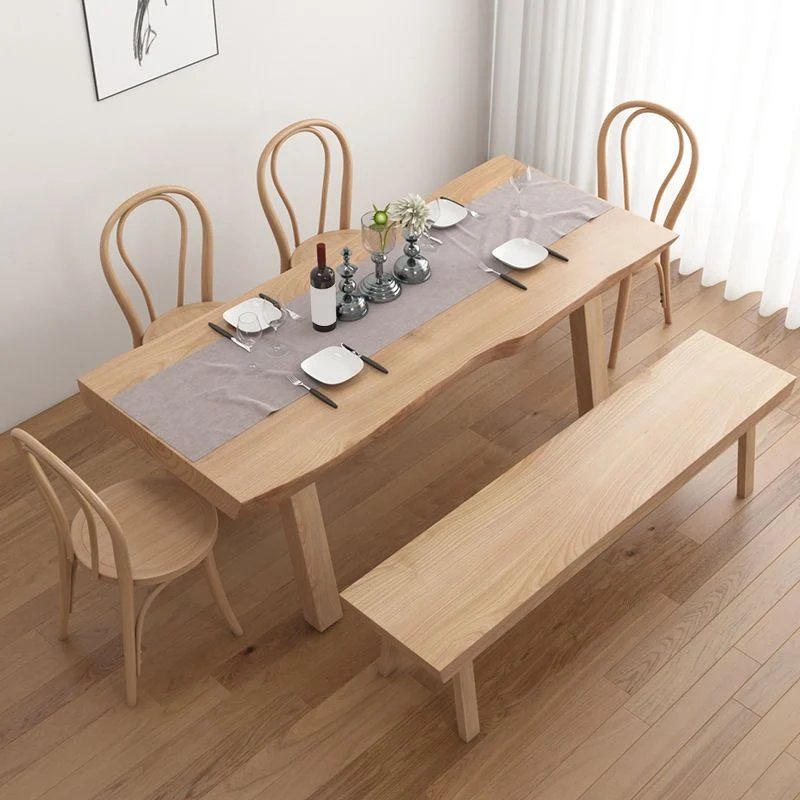 Tavolo da pranzo legno di pino Tavolo da pranzo tradizionale di lusso con 4 gambe Clearhalo