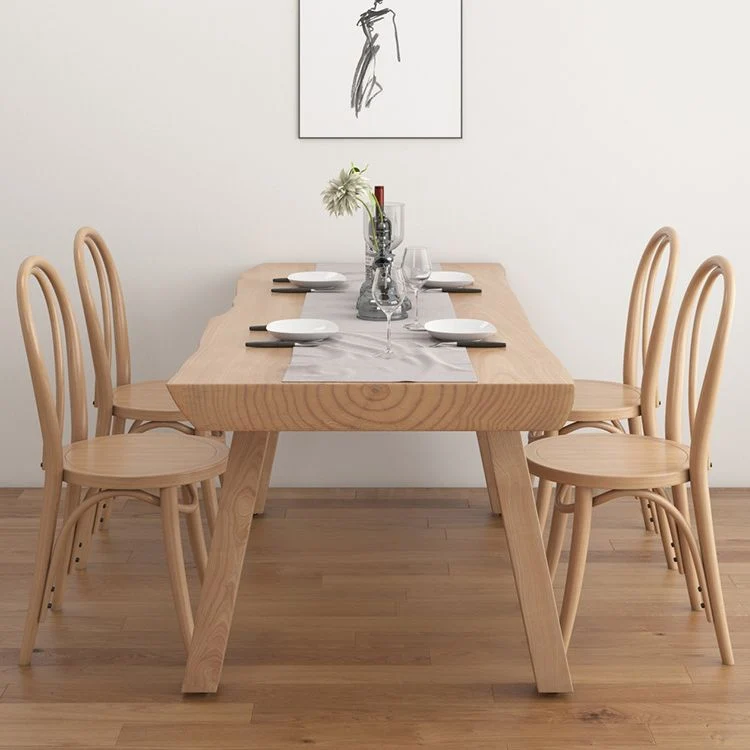 Tavolo da pranzo legno di pino Tavolo da pranzo tradizionale di lusso con 4 gambe Clearhalo