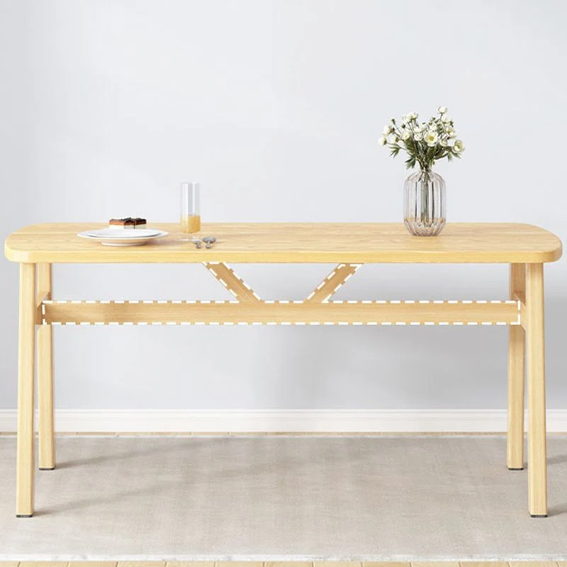 Tavolo da pranzo legno stile glam Tavolo da pranzo rettangolare per uso domestico Clearhalo