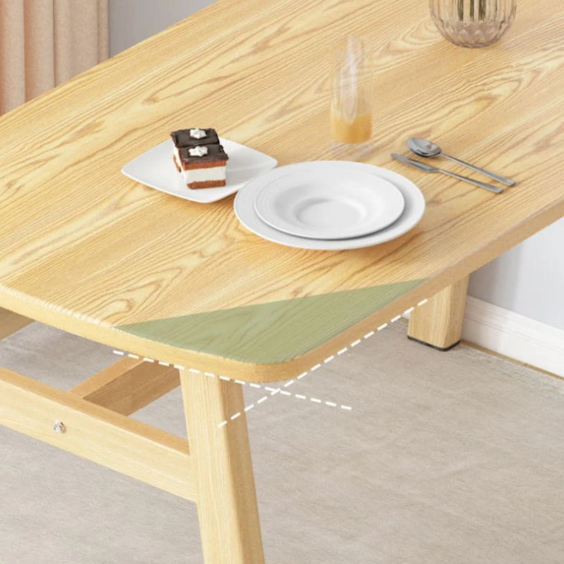 Tavolo da pranzo legno stile glam Tavolo da pranzo rettangolare per uso domestico Clearhalo