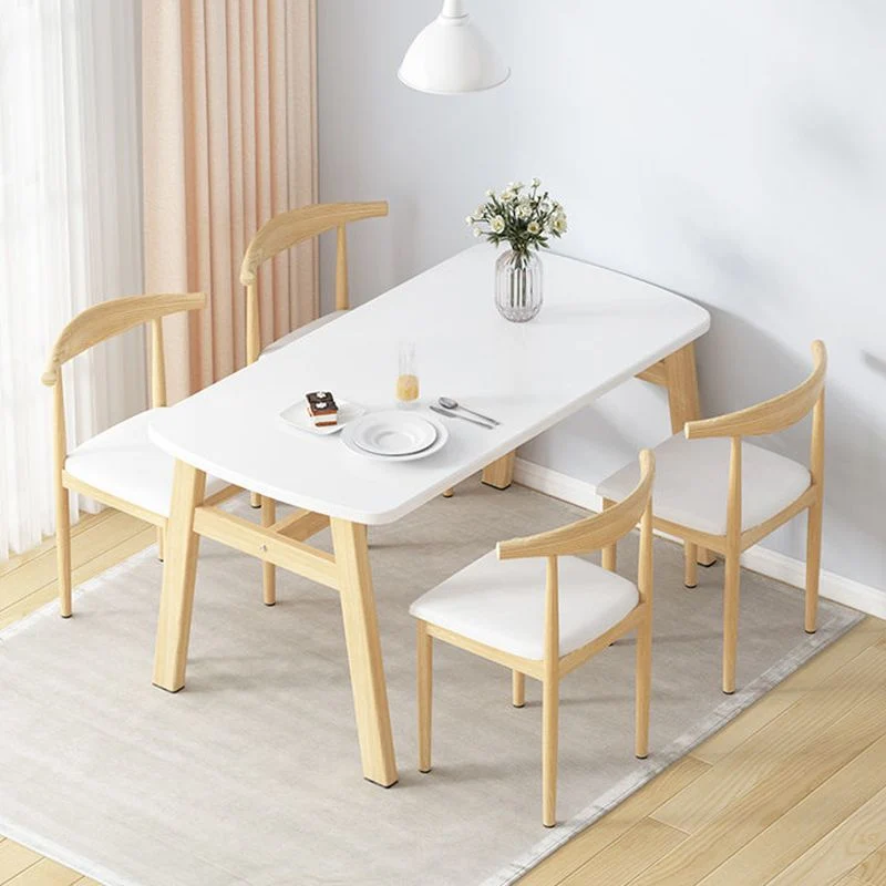 Tavolo da pranzo legno stile glam Tavolo da pranzo rettangolare per uso domestico Clearhalo