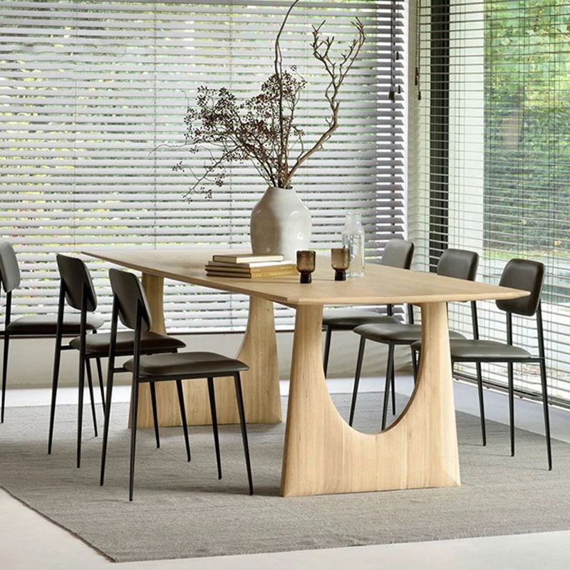 Tavolo da pranzo legno Tavolo da pranzo tradizionale di lusso con base slitta Clearhalo