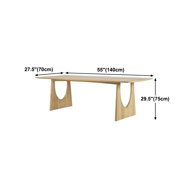 Tavolo da pranzo legno Tavolo da pranzo tradizionale di lusso con base slitta Clearhalo