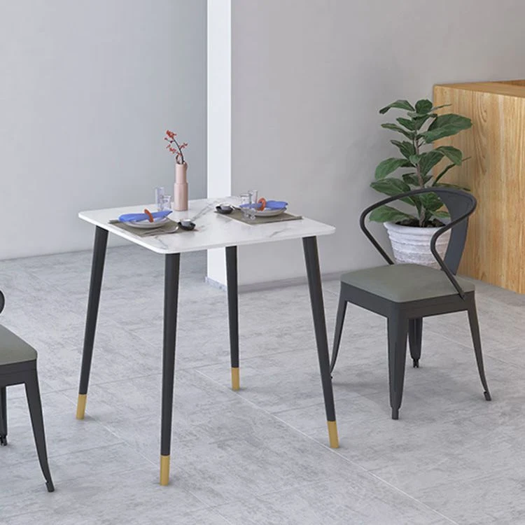 Tavolo da pranzo marmo della collezione sala da pranzo stile industriale con 4 piedi Clearhalo