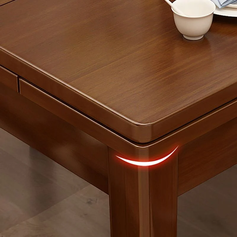 Tavolo da pranzo marrone legno massello Tavolo da pranzo moderno Clearhalo