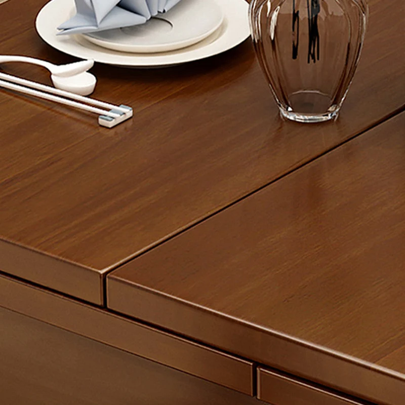 Tavolo da pranzo marrone legno massello Tavolo da pranzo moderno Clearhalo