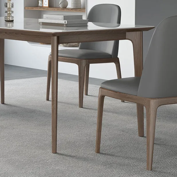 Tavolo da pranzo medievale moderno 4 gambe Tavolo pietra per sala da pranzo Clearhalo