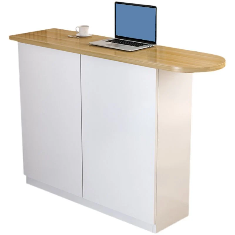 Tavolo da pranzo moderno da bar con piano legno e contenitore per soggiorno Clearhalo