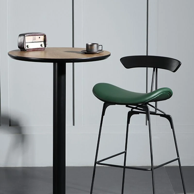 Tavolo da pranzo moderno da bar rotondo legno per caffetteria Clearhalo