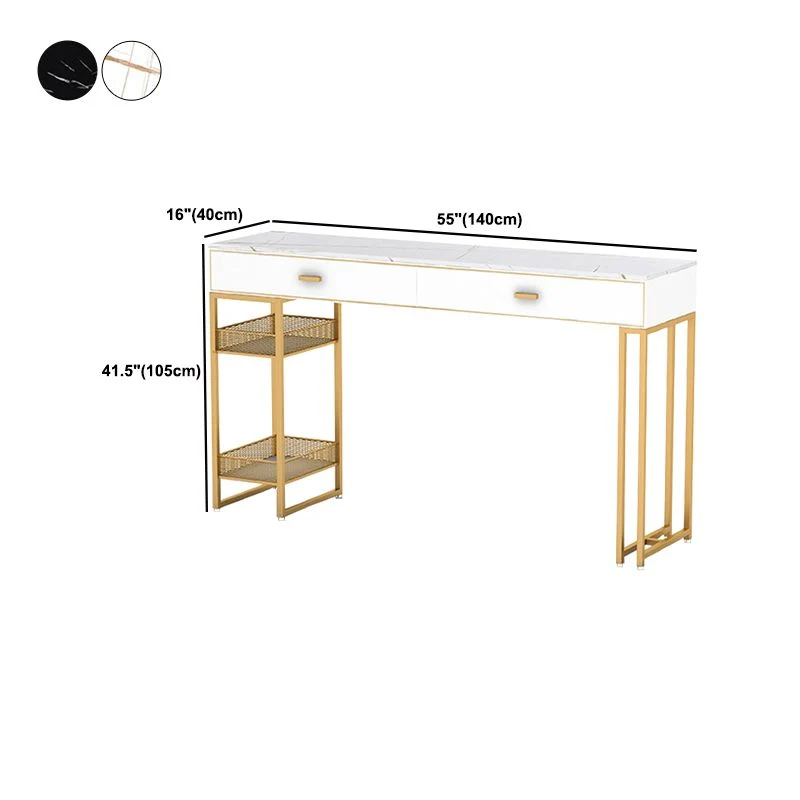 Tavolo da pranzo moderno con accento bistrot Tavolo da bar rettangolare con contenitore Clearhalo