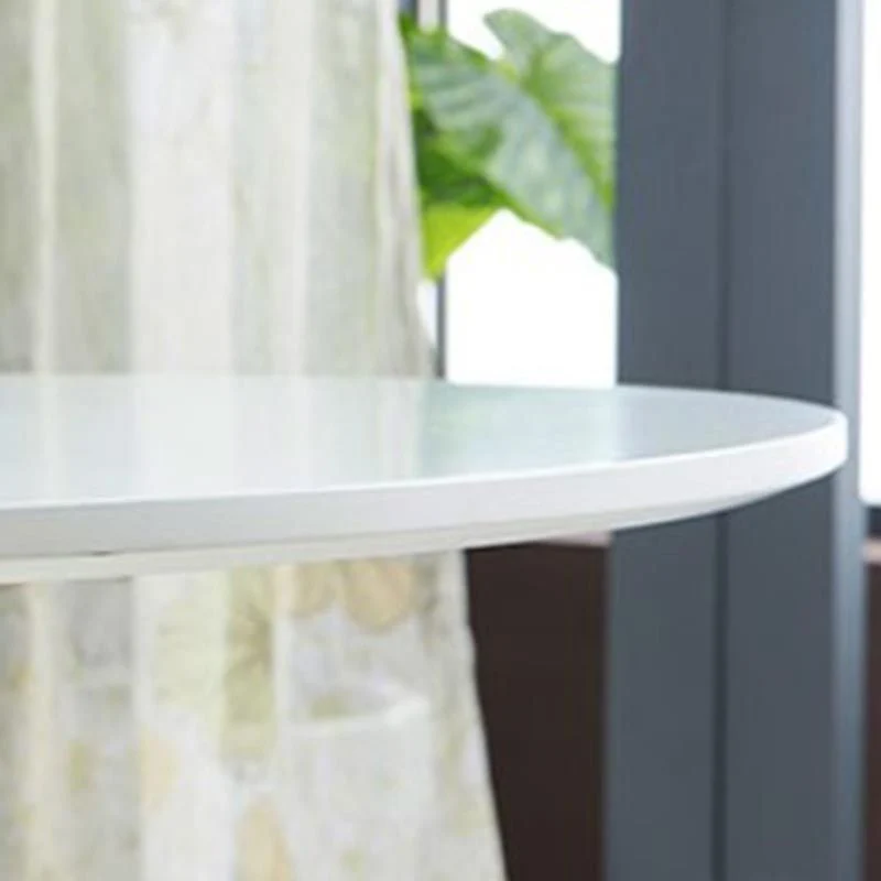 Tavolo da pranzo moderno con base metallo per dinette con piano rotondo per ristorante Clearhalo