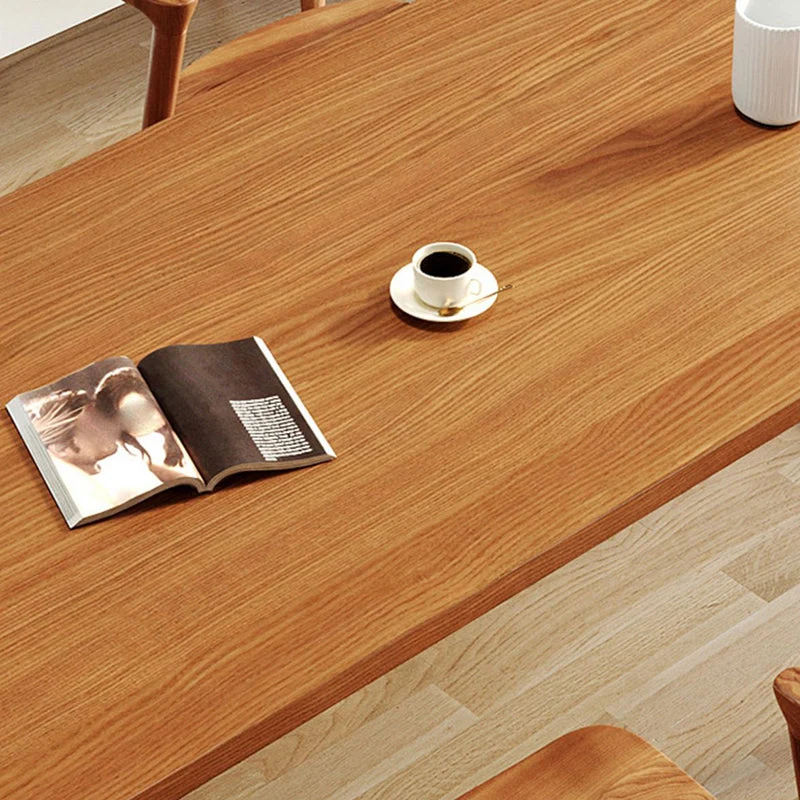 Tavolo da Pranzo Moderno con Base Slitta Tavolo Rettangolare Legno Massello di Pino Clearhalo