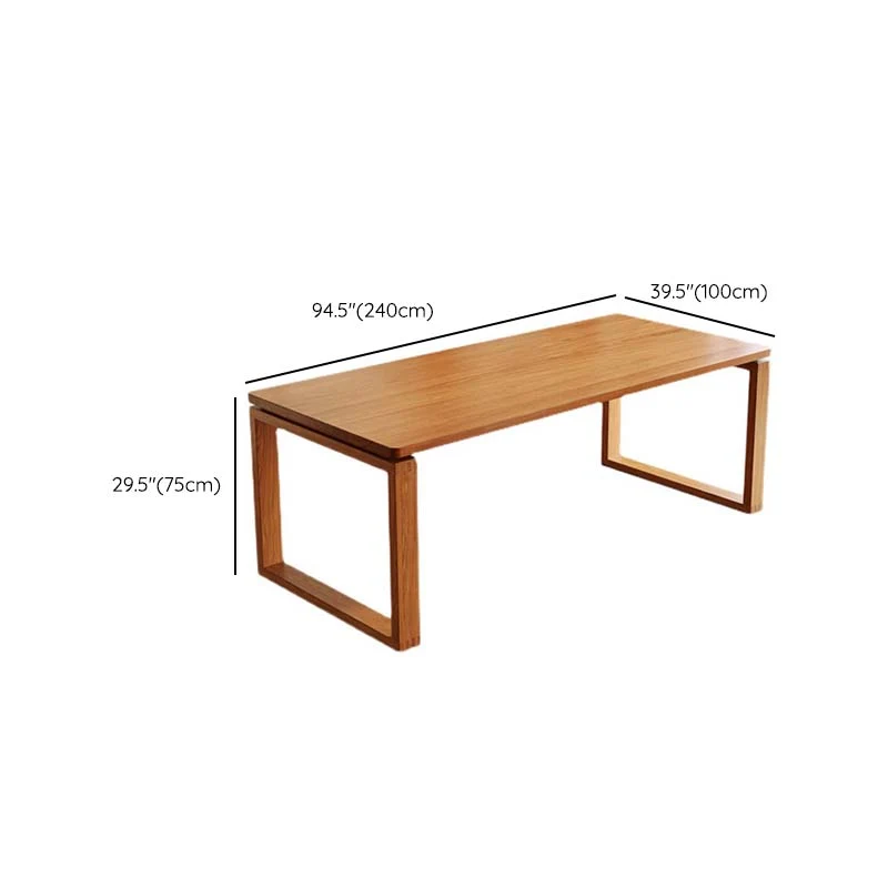 Tavolo da pranzo moderno con doppio piedistallo Tavolo legno di pino per sala da pranzo Clearhalo