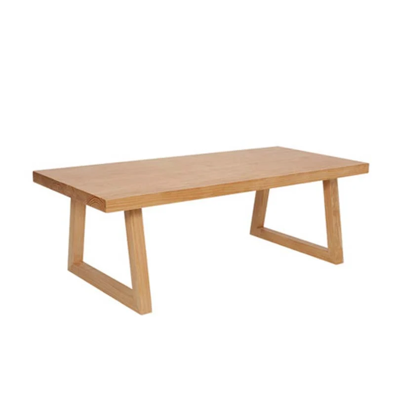 Tavolo da pranzo moderno con doppio piedistallo Tavolo legno per sala da pranzo cucina Clearhalo