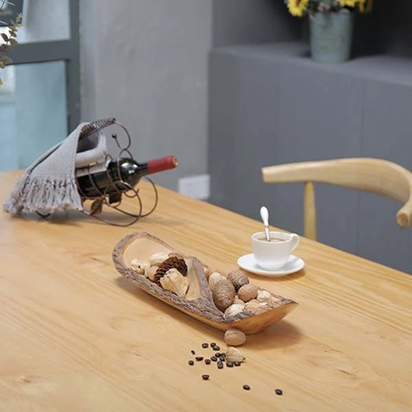Tavolo da pranzo moderno con doppio piedistallo Tavolo legno per sala da pranzo cucina Clearhalo