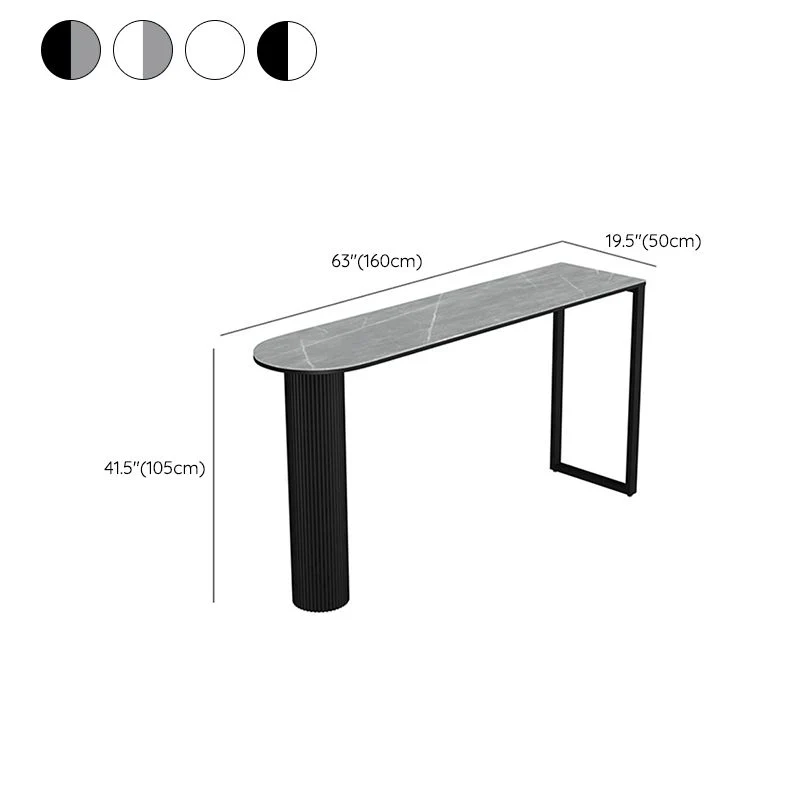 Tavolo da pranzo moderno con doppio piedistallo pietra sinterizzata per sala da pranzo cucina Clearhalo