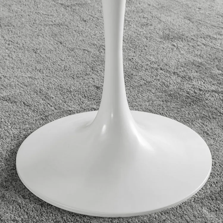 Tavolo da pranzo moderno con piedistallo bianco Tulip Tavolo pietra per cucina Clearhalo
