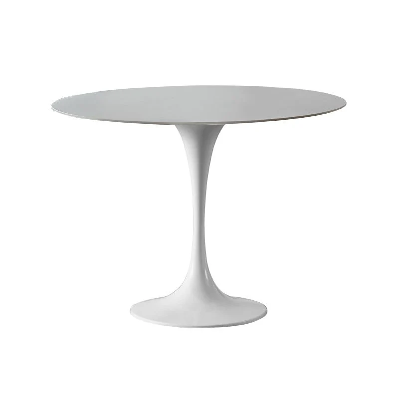 Tavolo da pranzo moderno con piedistallo bianco Tulip Tavolo pietra per cucina Clearhalo