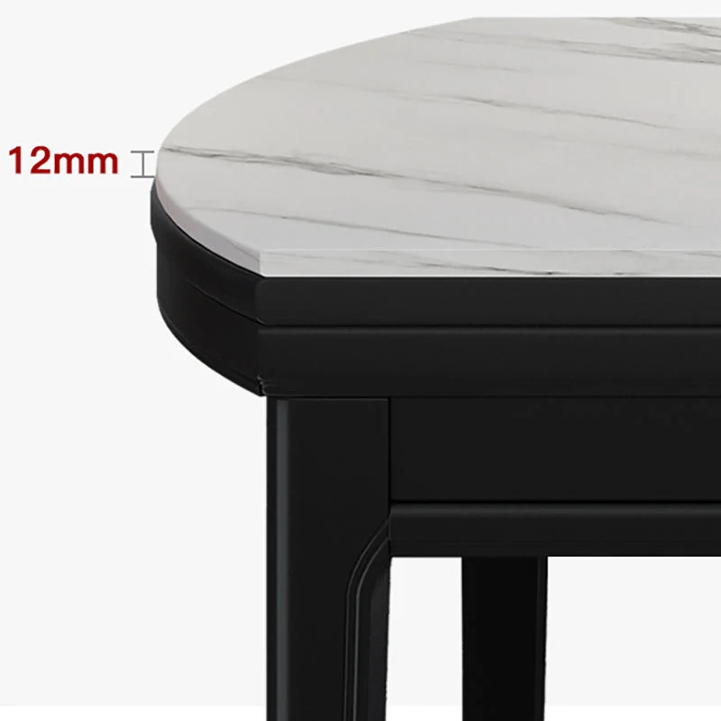 Tavolo da pranzo moderno con piedistallo rotondo Tavolo da pranzo allungabile legno massello con finitura opaca Clearhalo