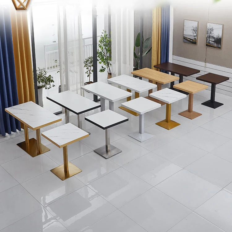 Tavolo da pranzo moderno legno con gambe metallo per soggiorno Clearhalo