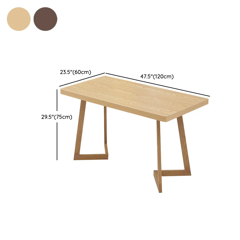 Tavolo da pranzo moderno legno con gambe metallo per soggiorno Clearhalo