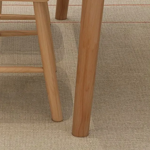 Tavolo da pranzo moderno legno di gomma Tavolo 4 gambe per sala da pranzo Clearhalo