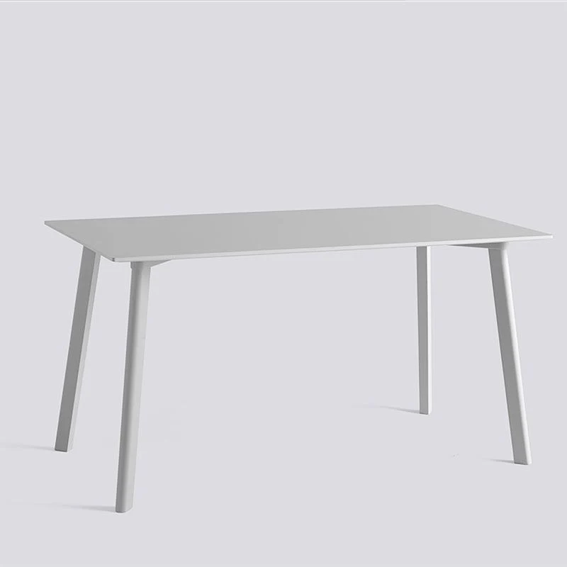 Tavolo da pranzo moderno legno massello tavolo da pranzo rettangolare con 4 gambe Clearhalo