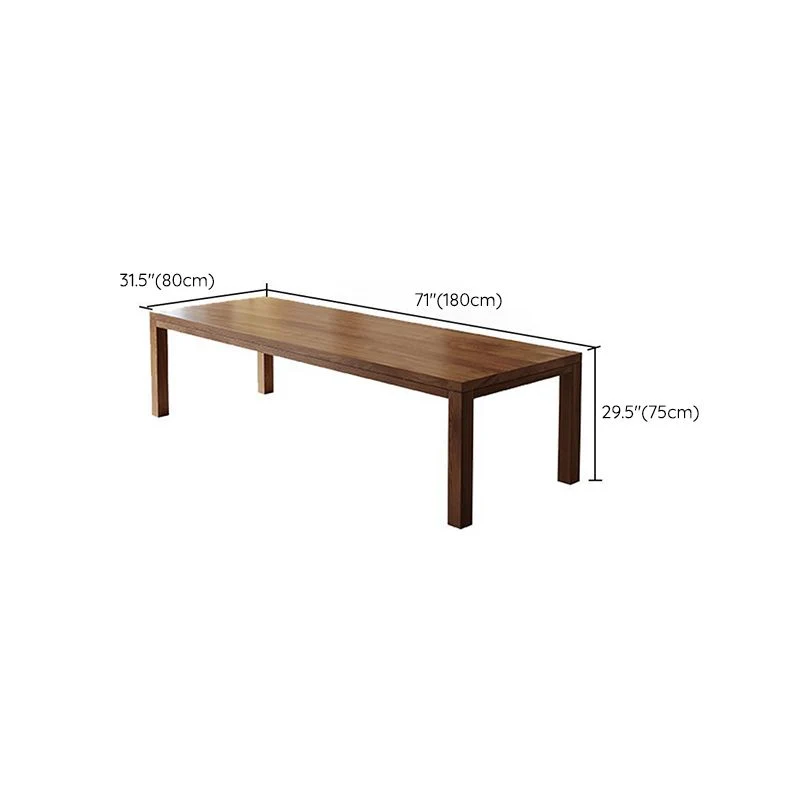 Tavolo da pranzo moderno legno massello Tavolo da pranzo 4 gambe per sala da pranzo Clearhalo