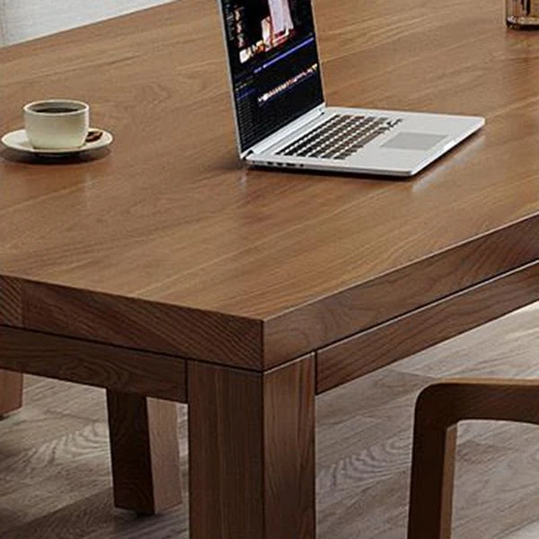 Tavolo da pranzo moderno legno massello Tavolo da pranzo 4 gambe per sala da pranzo Clearhalo