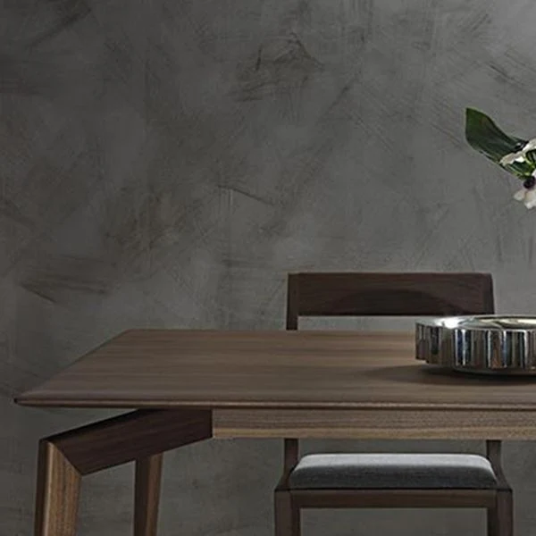 Tavolo da pranzo moderno Mid-Century da cucina legno massello, scrivania fissa Clearhalo