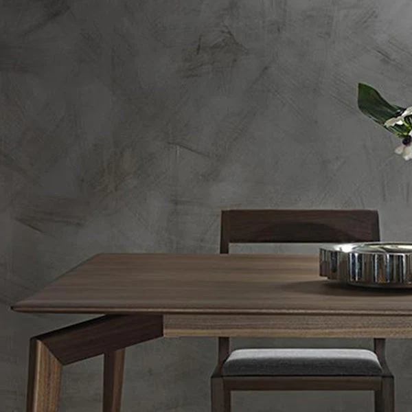 Tavolo da pranzo moderno Mid-Century da cucina legno massello, scrivania fissa Clearhalo