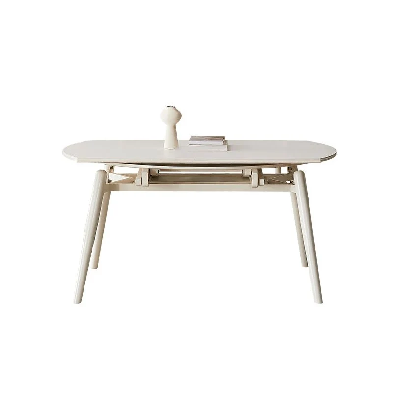 Tavolo da pranzo moderno pietra Tavolo da pranzo con 4 gambe rovere per sala da pranzo Clearhalo