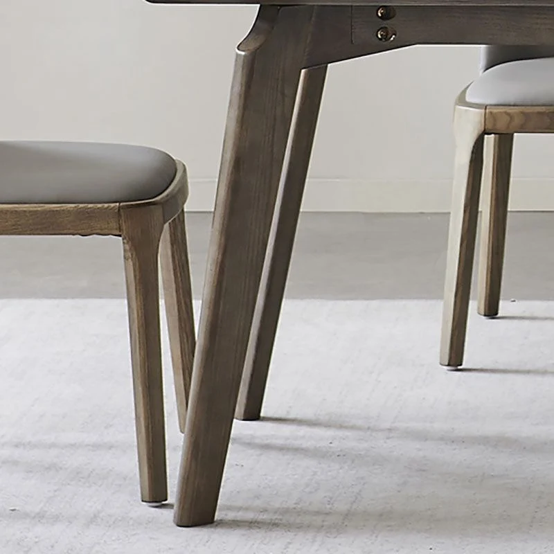 Tavolo da pranzo moderno pietra Tavolo da pranzo rettangolare con 4 gambe legno Clearhalo