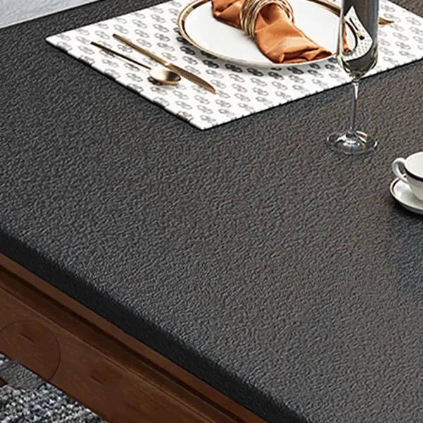 Tavolo da pranzo moderno rettangolare con 4 gambe, tavolo da pranzo da cucina Clearhalo