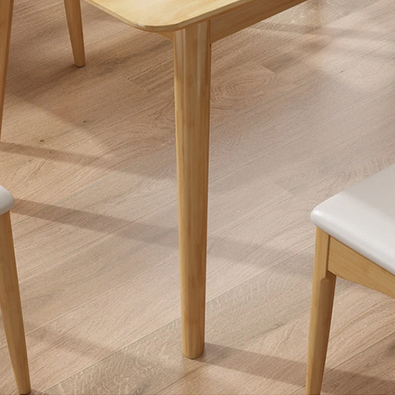 Tavolo da pranzo moderno rettangolare legno massello per sala da pranzo Clearhalo